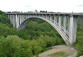 Immagine illustrativa del tratto del viadotto Aglio