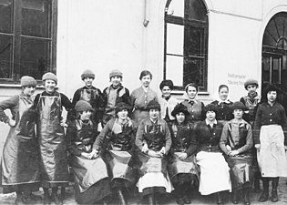 Kvinnliga personalen 1917.