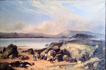 François-Joseph Dupressoir, Paysage maritime, XIXe siècle.