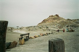 Bains de boue sur Vulcano.