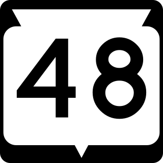 <span class="mw-page-title-main">Wisconsin Highway 48</span> State highway in Wisconsin, United States