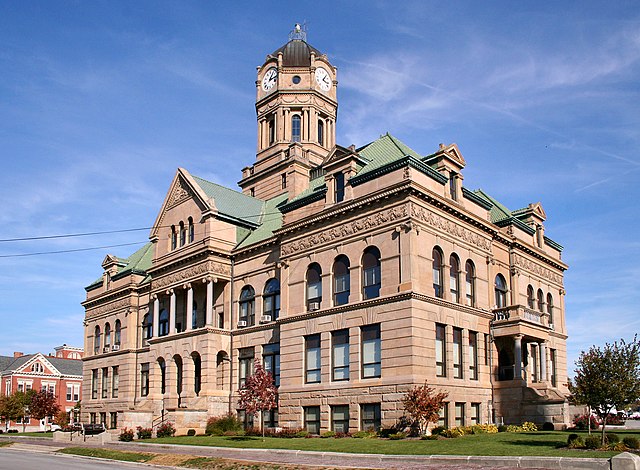 County courthouse in Wapakoneta