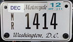 Washington, D.C., motorcycle license plate.JPG
