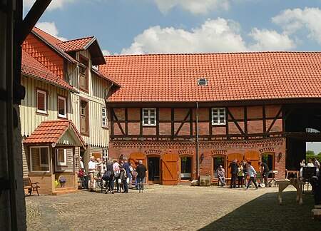 Wassermühle Liesebach Innenhof