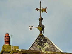 Weathervane and chimney pot, Donaghcloney - geograph.org.uk - 3260769.jpg