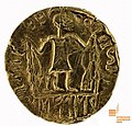 In 1948 gevonden gouden munt met runeninscriptie