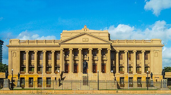 The Presidential Secretariat, formerly Sri Lanka's Parliament building