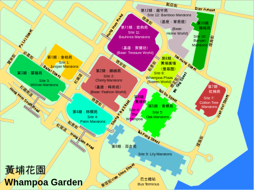 Map of Whampoa Garden