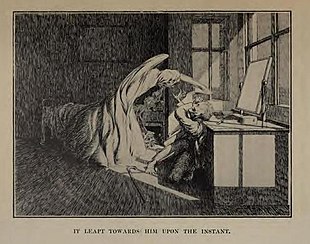 Illustration by James McBryde for M. R. James's story "Oh, Whistle, and I'll Come to You, My Lad" (1904). Whistle and I'll come to you illustration.jpg