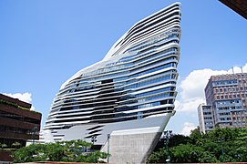 Инновационная башня жокей-клуба в Гонконге, Заха Хадид, 2013