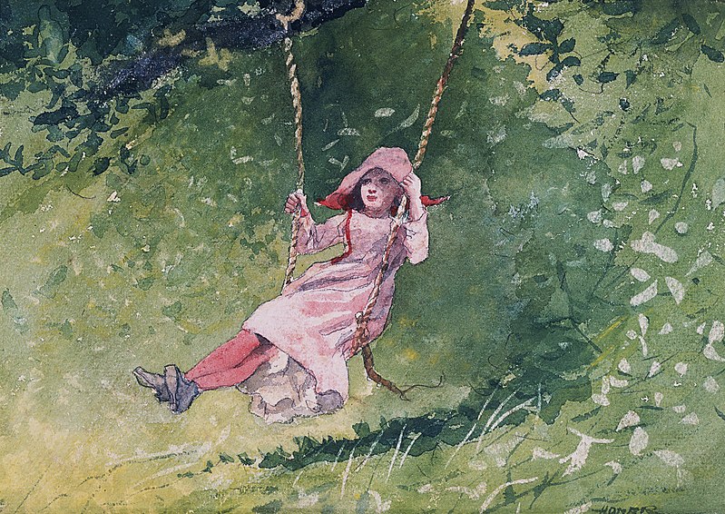 File:Winslow Homer - Girl on a Swing (1879).jpg