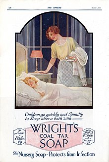 1922 magazine advert Wright's Coal Tar Soap, 1922.jpg