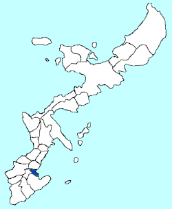 Yonabaru in Okinawa Map.gif