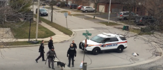 York Regional Police K9 unit searching for a missing person in Vaughan York Regional Police K9 unit.png