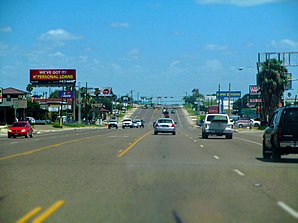 US Highway 83 in Zapata