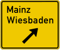 motorway-like road exit ahead