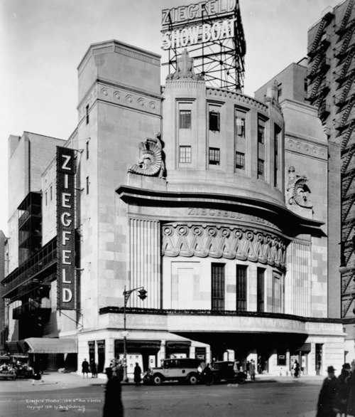 Ziegfeld Theatre during the run of Show Boat (1927–29)