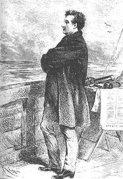 Ilustrace Pierre Aronnax od Édouarda Rioua (1871)