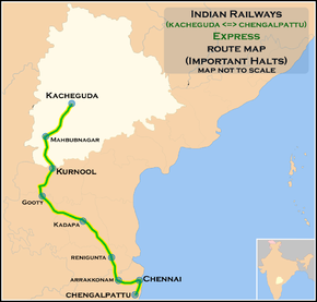 (Kacheguda - Chengalpattu) Express route map.png