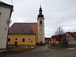 Farní kostel sv. Jiljí v Číměři.