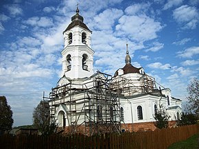 Iglesia de San Juan el Teólogo en el pueblo de Vysokoramenskoye, distrito de Shabalinsky.