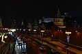 Aterro do Kremlin à noite