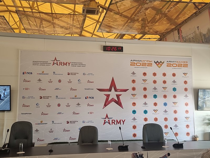 Пресс-центр форума Армия-2022 и Армейских игр в парке Патриот