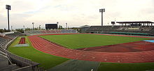 Yamanashi Chuo Bank Stadium in Kōfu.