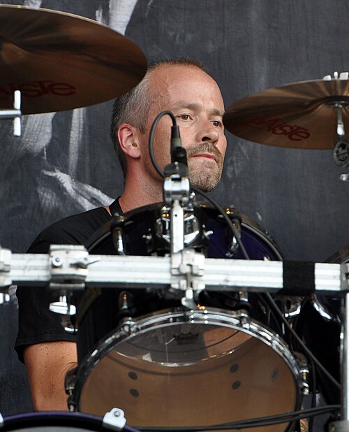 Faust performing with Emperor at Wacken Open Air 2014