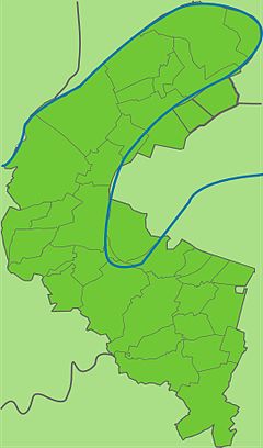 Mapa lokalizacyjna Hauts-de-Seine