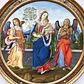 del Garbo: Maria mit dem Kind und zwei musizierenden Engeln, 1496/98