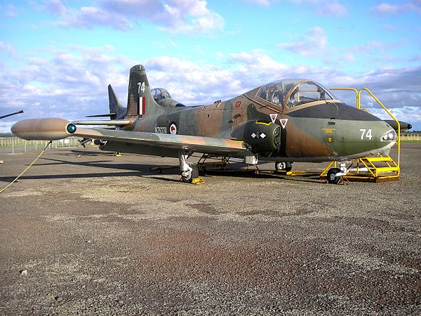 A BAC Strikemaster Mk.88 which served with 14 Squadron from 1975 to 1993. It was photographed in May 2007 at Ohakea.