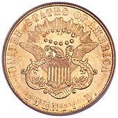 The 1861 Paquet reverse 1861 $20 Paquet Double Eagle (rev).jpg