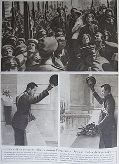 Alexandre Kerenski haranguant les soldats à Odessa, Le Miroir, 19 août 1917.