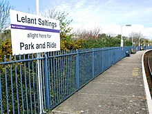 2009 at Lelant Saltings station - platform.jpg