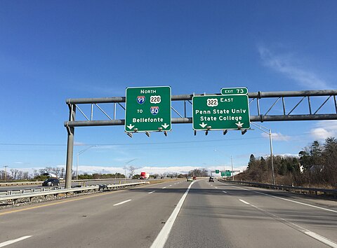 Interstate 99 in State College