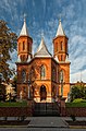 * Nomination Armenian church in Chernivtsi, Ukraine. --Moahim 08:40, 15 September 2018 (UTC) * Promotion Sorry, but this image is not QI. But it could be, if a lot of issues would be fixed, for example: JPEG artifacts, resolution, tilted CCW, ... --XRay 11:39, 15 September 2018 (UTC) - I've done geometry correction and uploaded high-res image too. --Moahim 13:12, 20 September 2018 (UTC)  Support Thank you. IMO it's good enough for QI now. --XRay 08:56, 21 September 2018 (UTC)