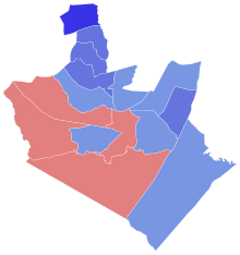 Precinct results
Jackson
50-60%
60-70%
80-90%
Chapman
50-60% 2022 North Carolina's 45th State House of Representatives district election results map by precinct.svg