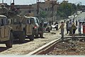 A Konvoi is patrolling in Mosul