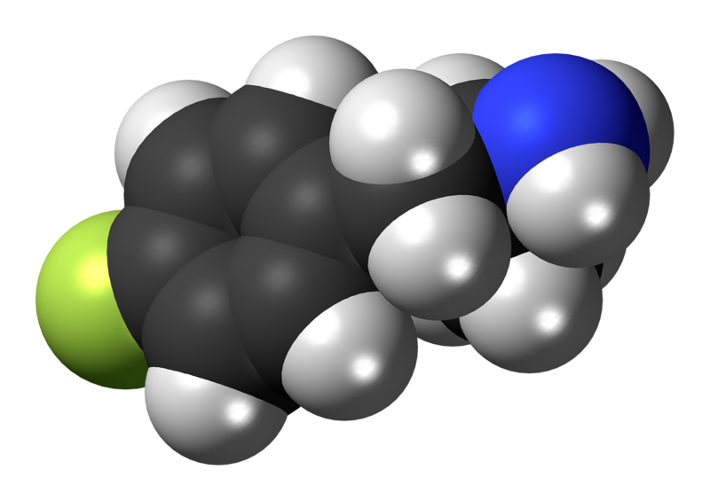 File:4-Fluoroamphetamine molecule spacefill.png