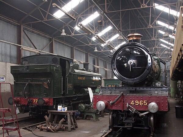 4965 and 7760 inside a shed.