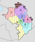 Vignette pour Divisions administratives de la république du Haut-Karabagh