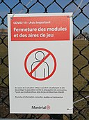 Affiche de fermeture des modules et aires de jeux à Montréal (COVID-19).jpg