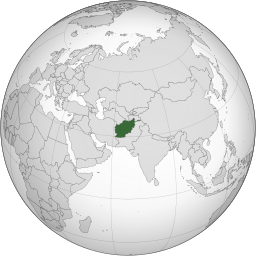 Afghanistan (orthographic projection)