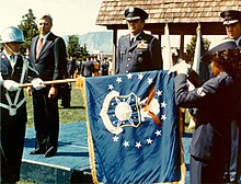 Air Force Space Command activation ceremony on 1 September 1982 Air Force Space Command celebrates 23rd anniversary (1).jpg