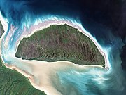 Landsat-afbeelding van Akimiski