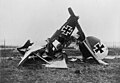 Trümmer einer Albatros D.III (OAW) in Flandern