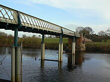 Section of the bridge over the river, in 2009 Aldwark Bridge - geograph.org.uk - 1586698.jpg