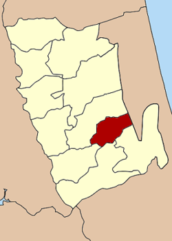 Localização do Distrito de Bang Kaeo na província de Phatthalung