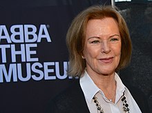 Lyngstad during the opening of ABBA The Museum on 6 May 2013 Anni-Frid Lyngstad in May 2013.jpg